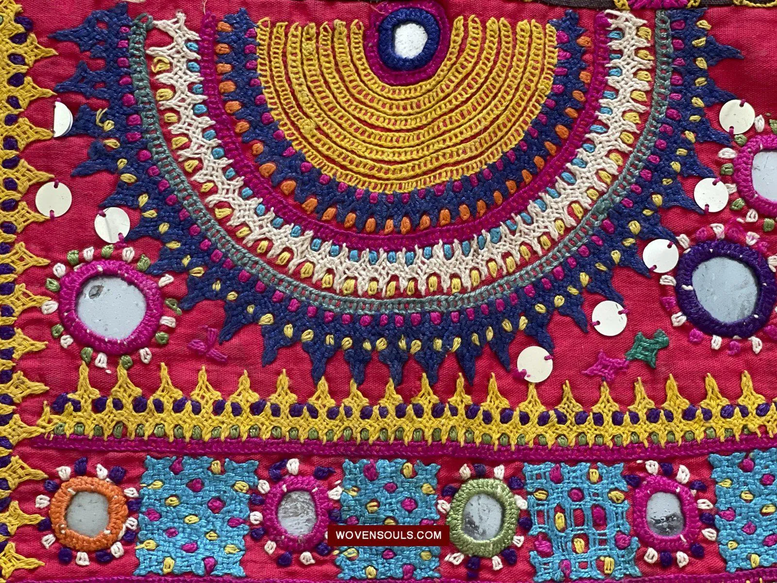 181 Vintage Embroidery Wedding Sari from Kutch