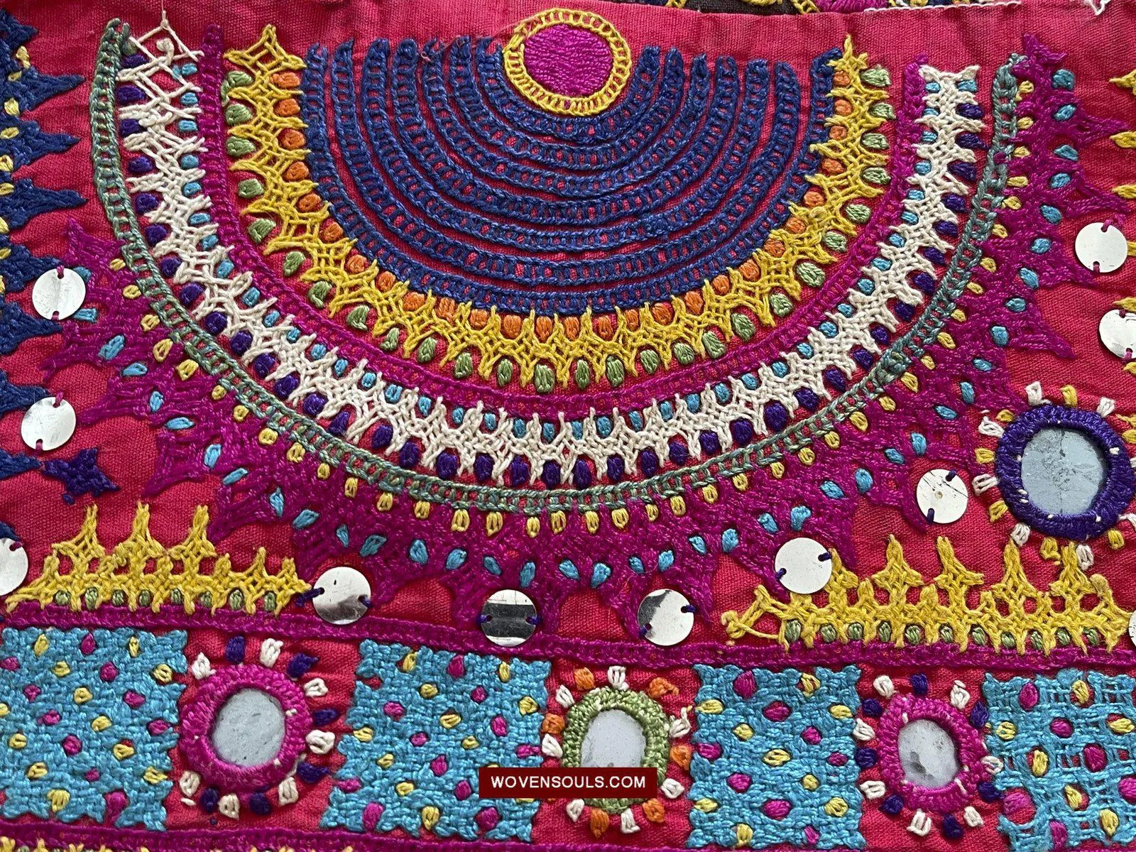 181 Vintage Embroidery Wedding Sari from Kutch