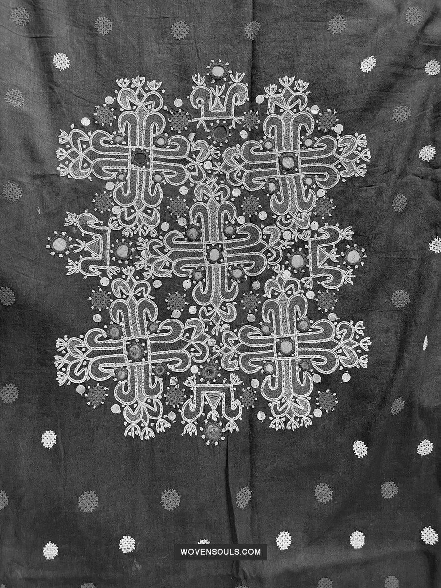 181 Vintage Embroidery Wedding Sari from Kutch