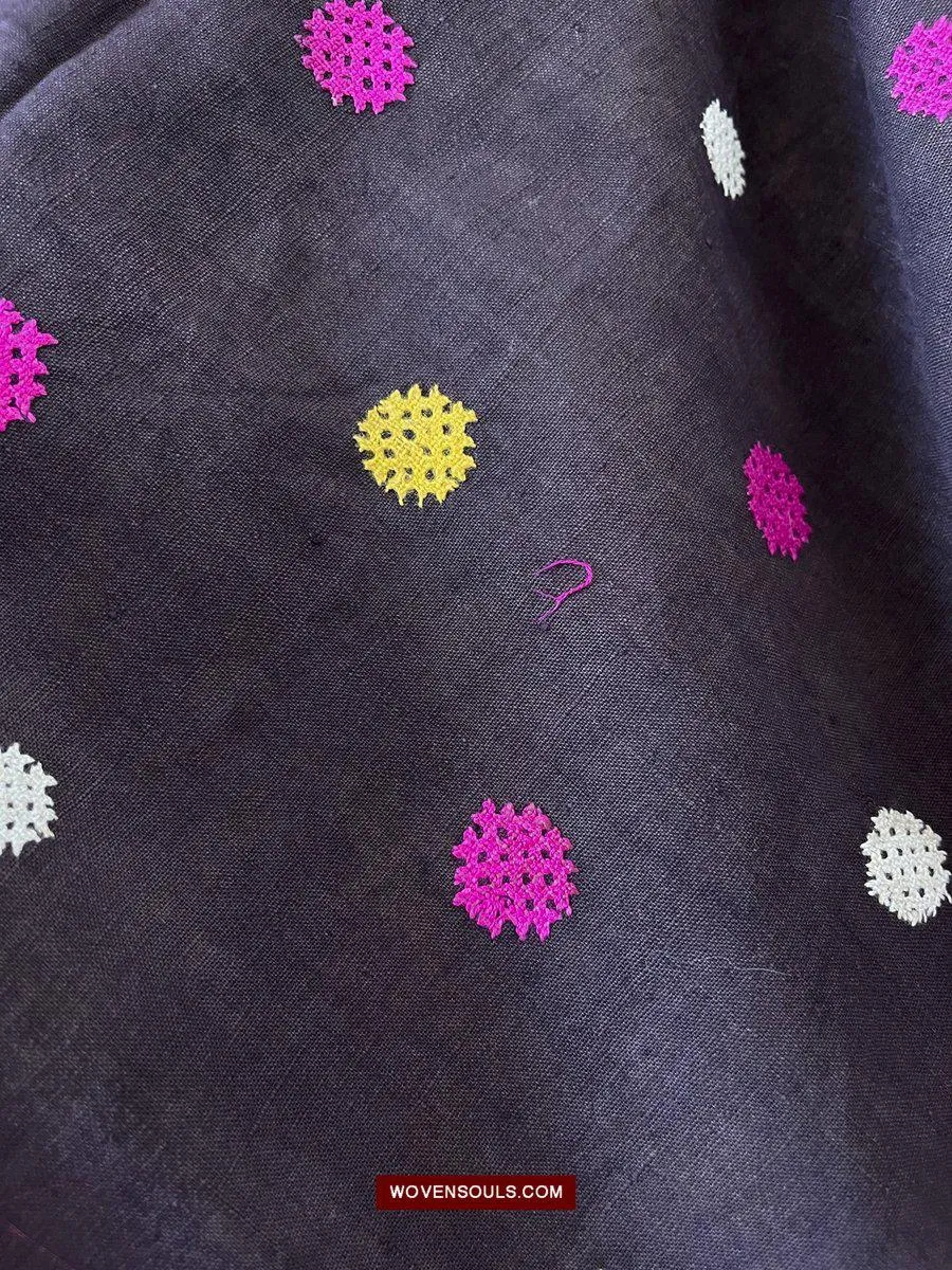 181 Vintage Embroidery Wedding Sari from Kutch