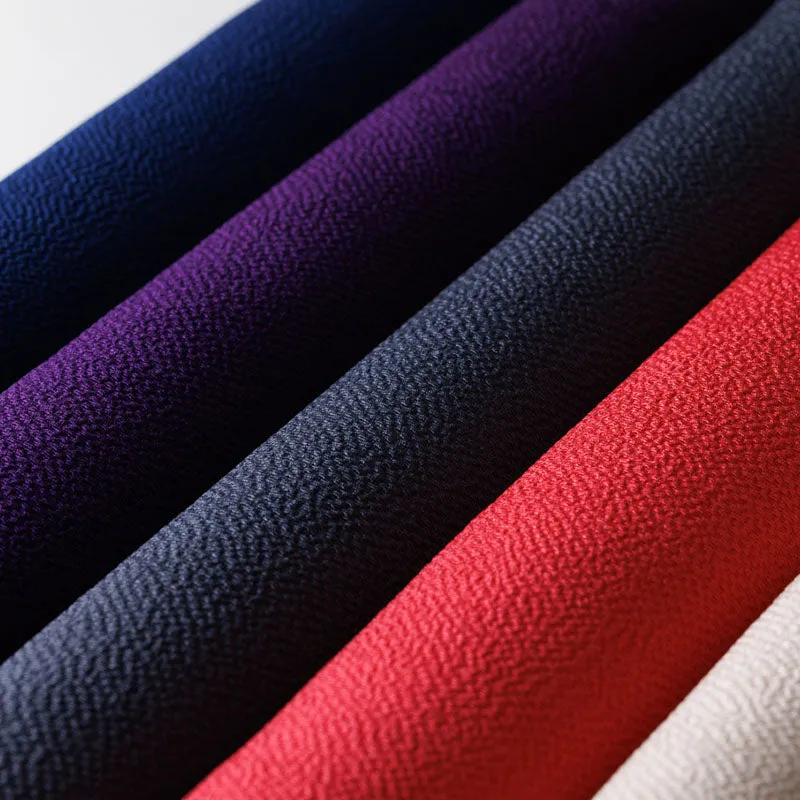 45 Silk Chirimen No.6 (Medium weight) | Solid Color Ecru