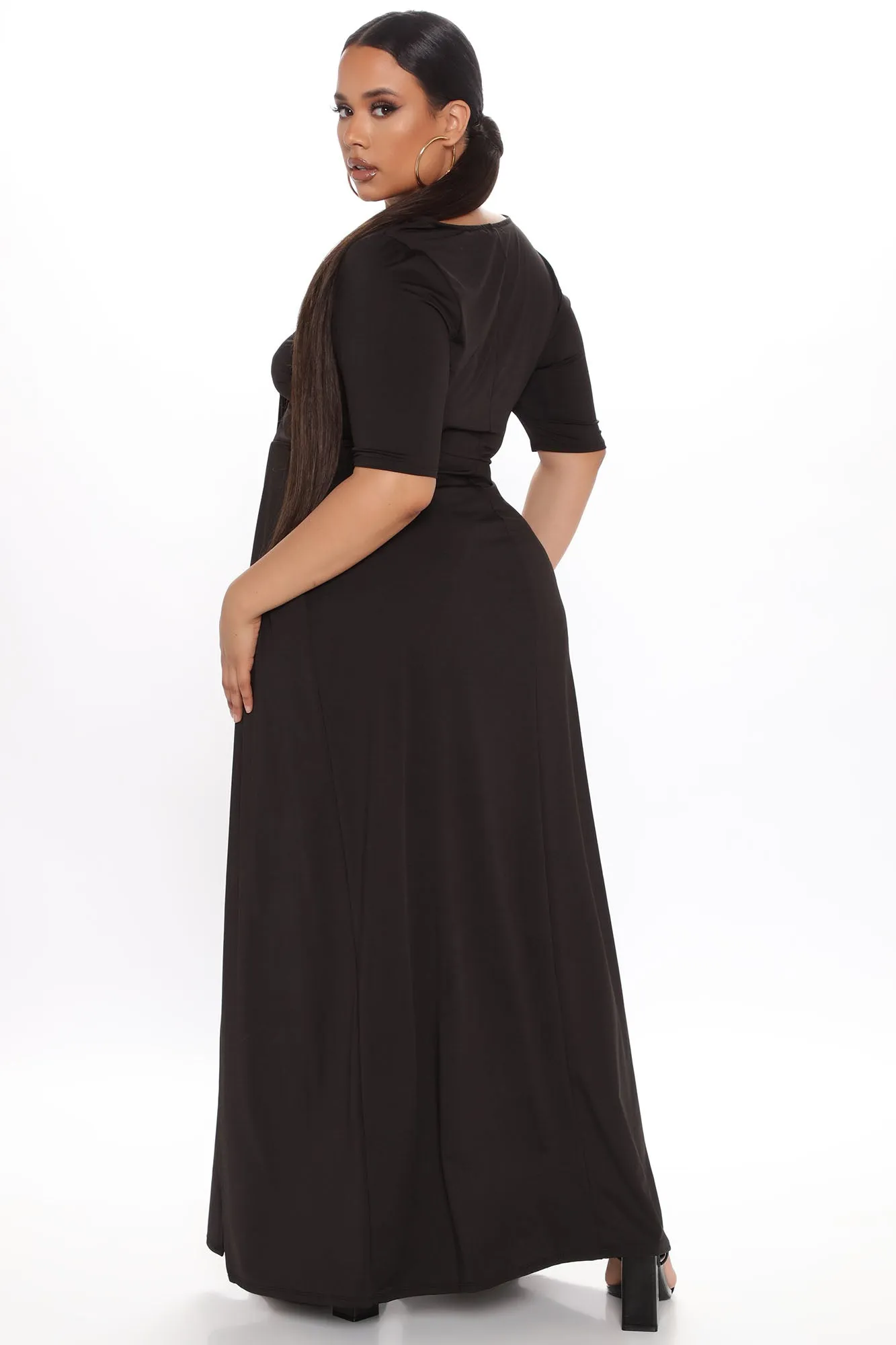 A Lotta Energy Maxi Dress - Black