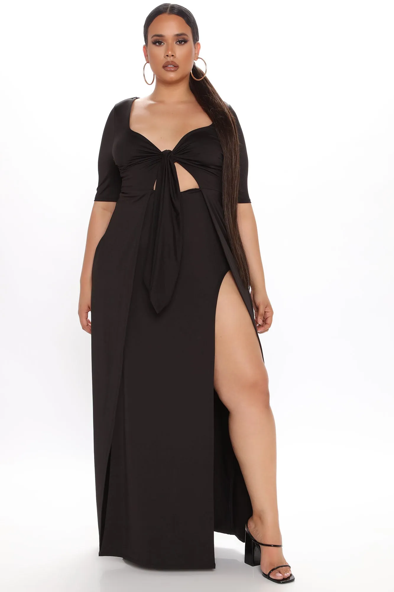 A Lotta Energy Maxi Dress - Black