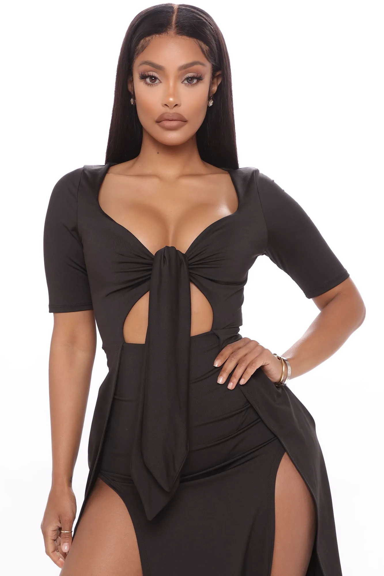 A Lotta Energy Maxi Dress - Black