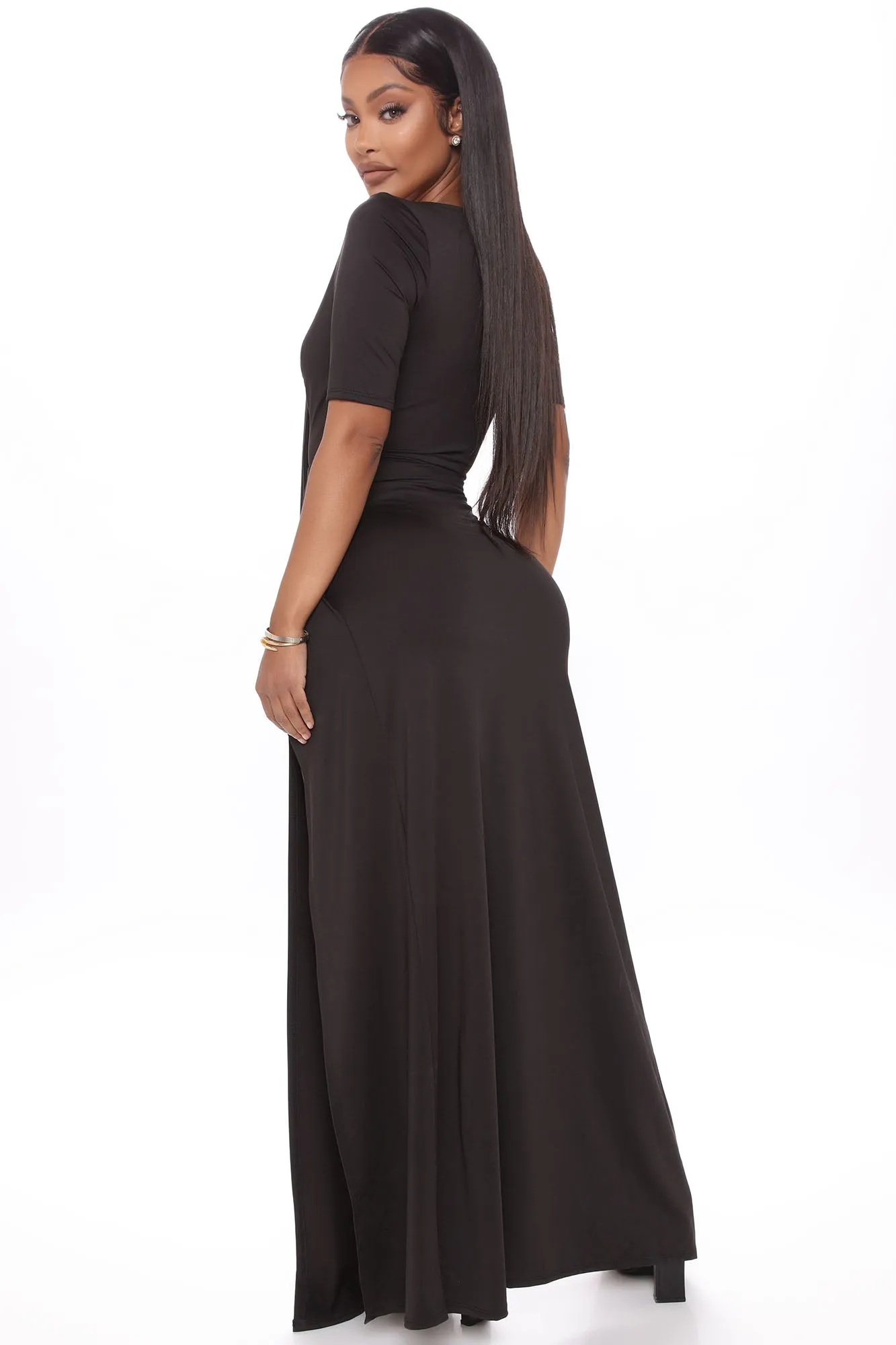A Lotta Energy Maxi Dress - Black