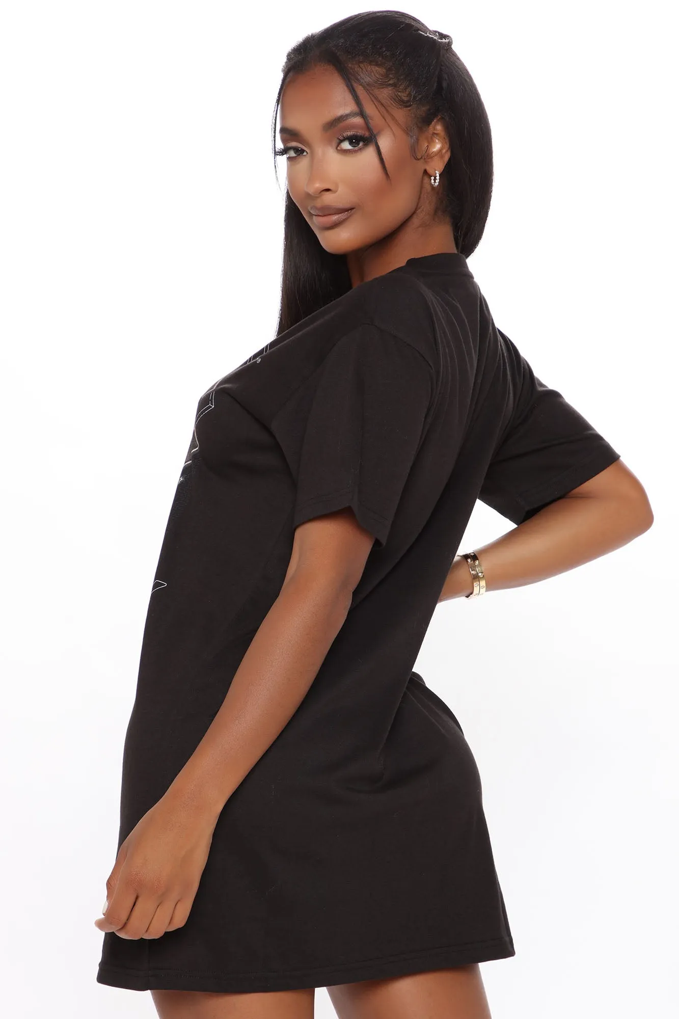 ACDC Jailbreak T Shirt Dress - Black