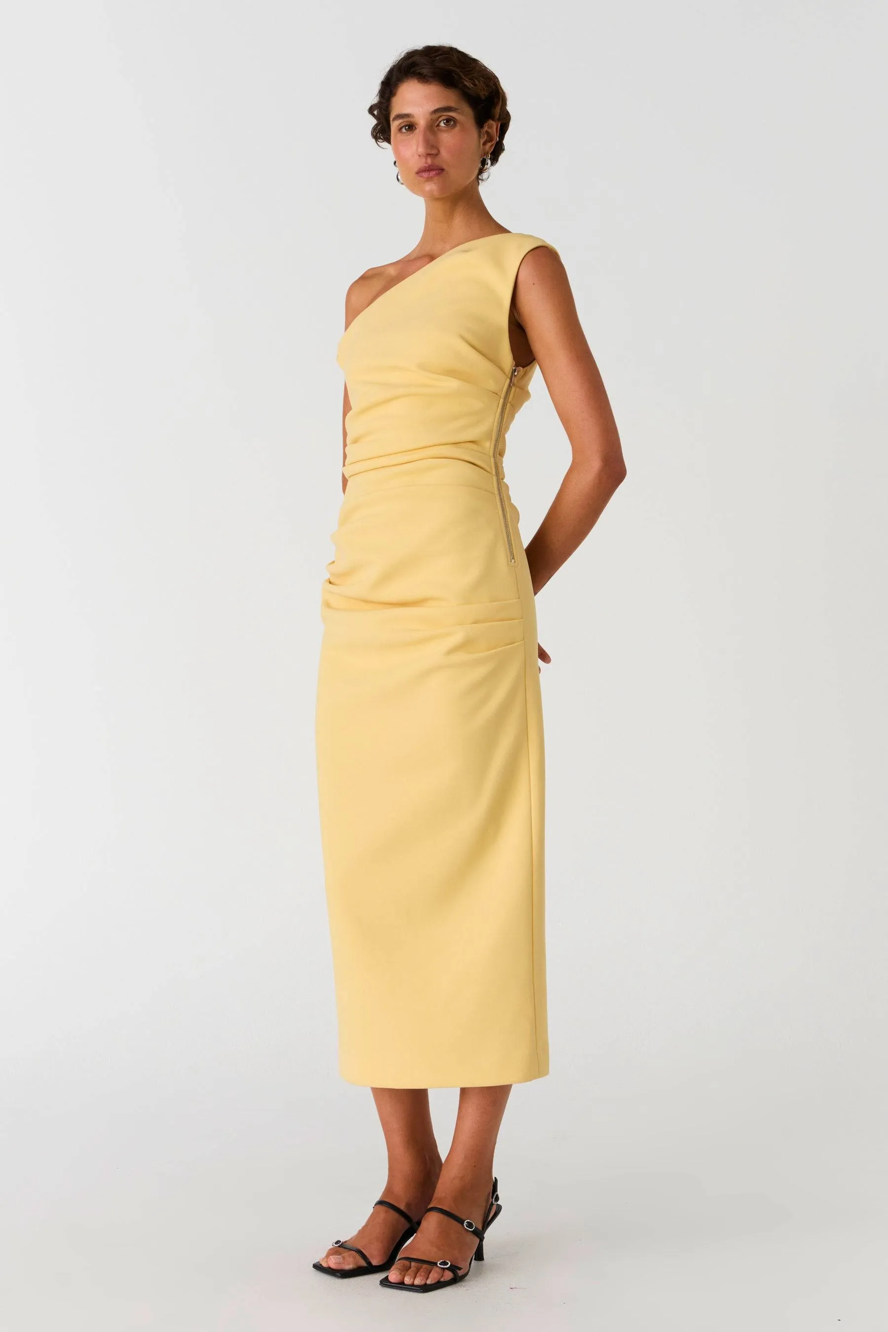 Alaska Off the Shoulder Midi Dress
