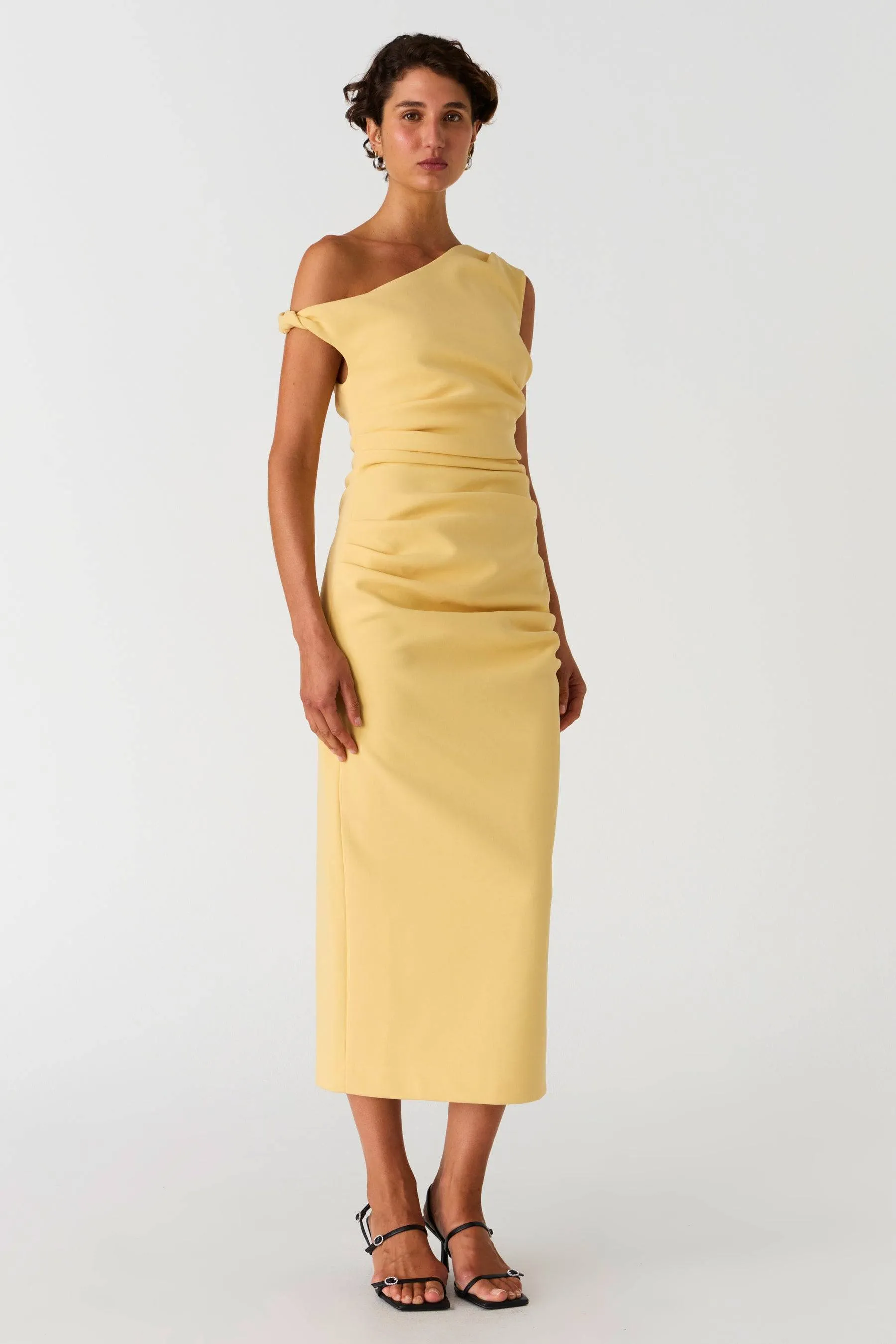 Alaska Off the Shoulder Midi Dress
