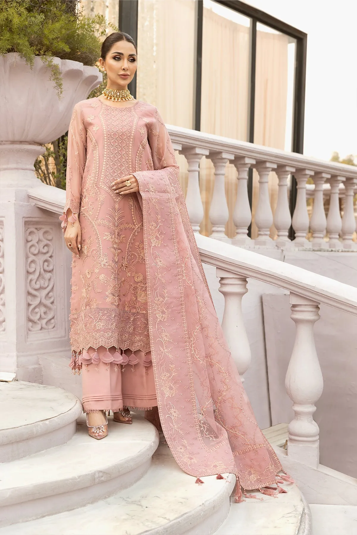 Alizeh Dhaagey Formal Collection  – Pink - V01D02