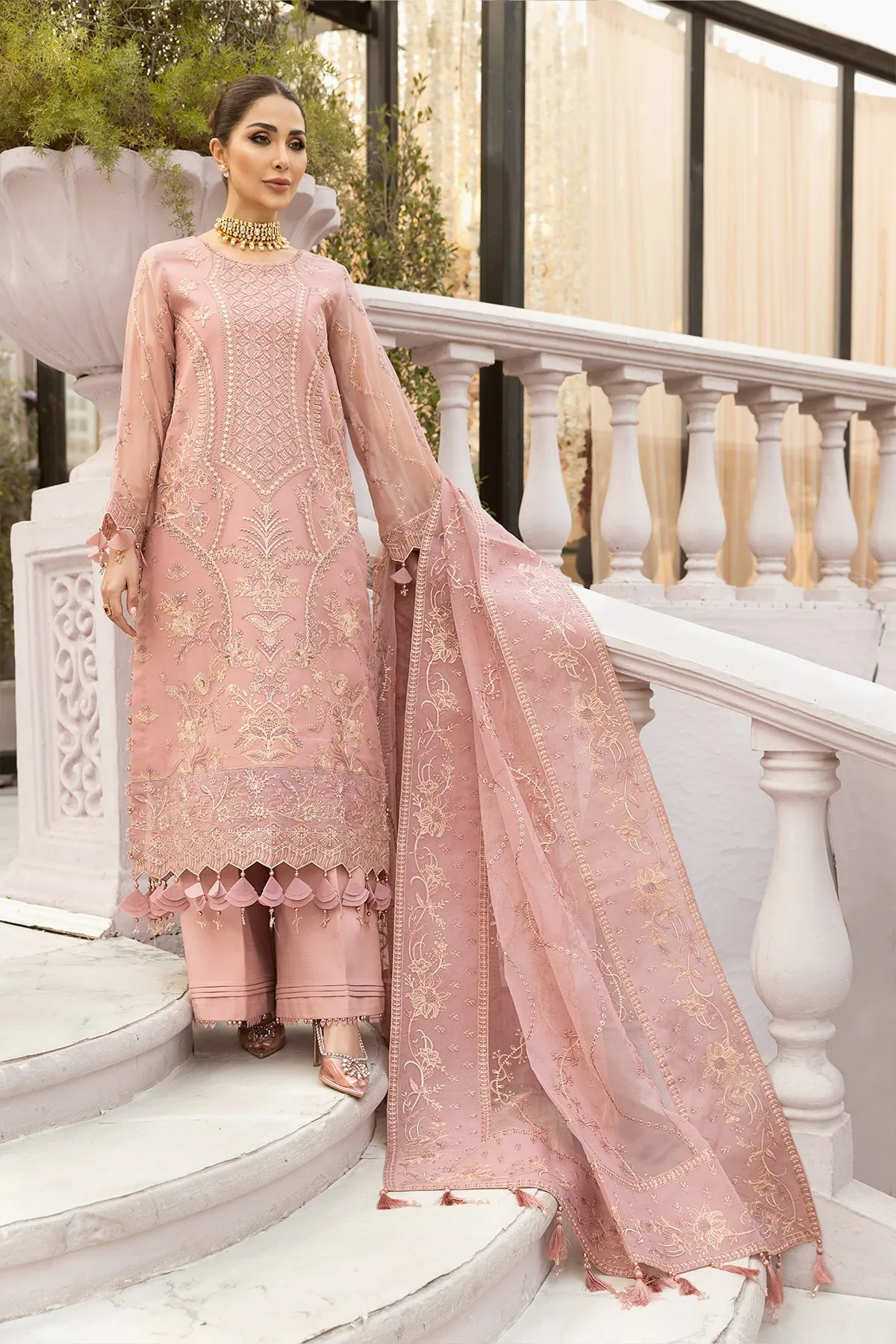 Alizeh Dhaagey Formal Collection  – Pink - V01D02