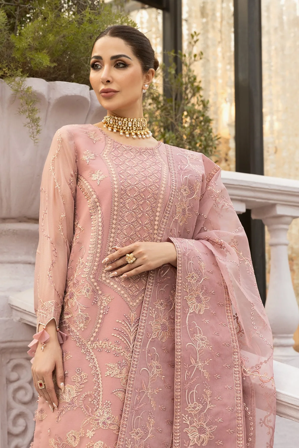 Alizeh Dhaagey Formal Collection  – Pink - V01D02