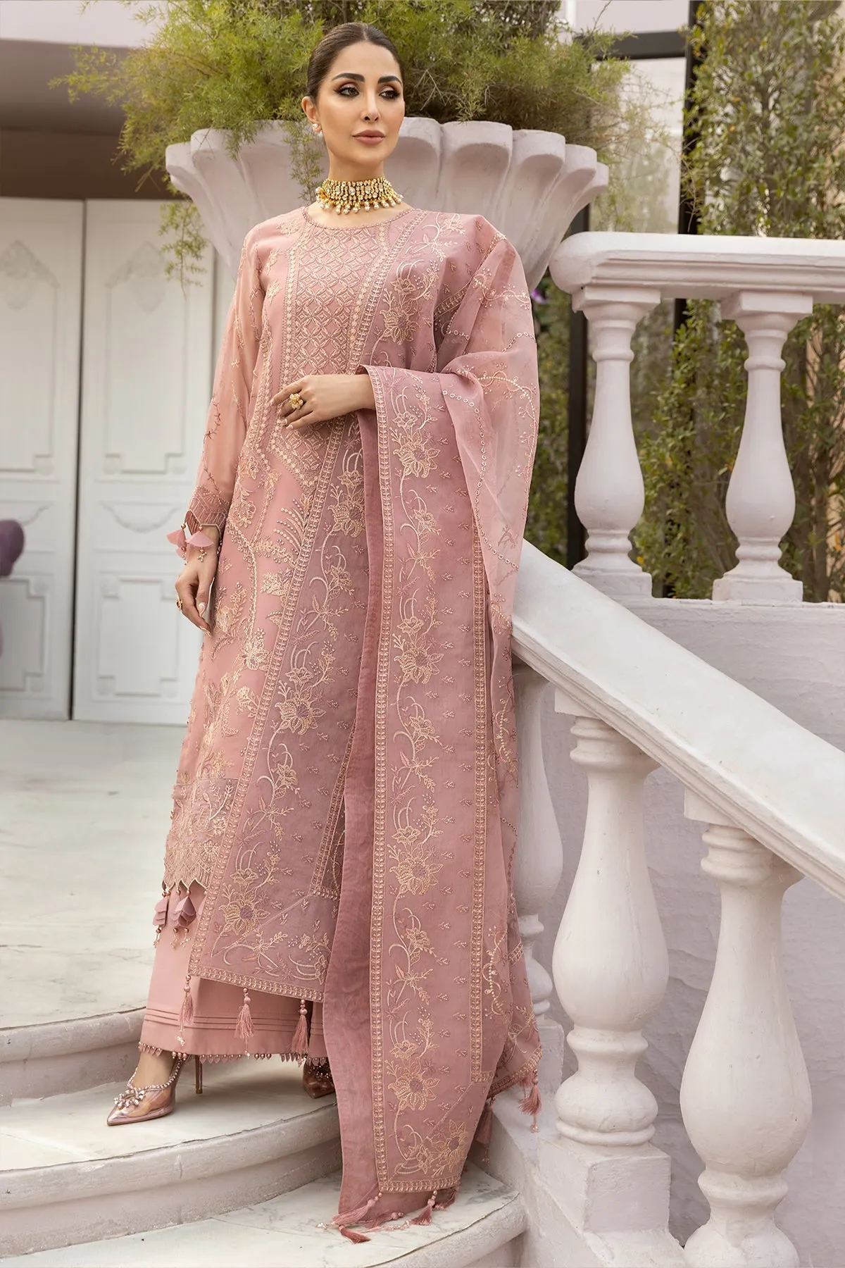 Alizeh Dhaagey Formal Collection  – Pink - V01D02