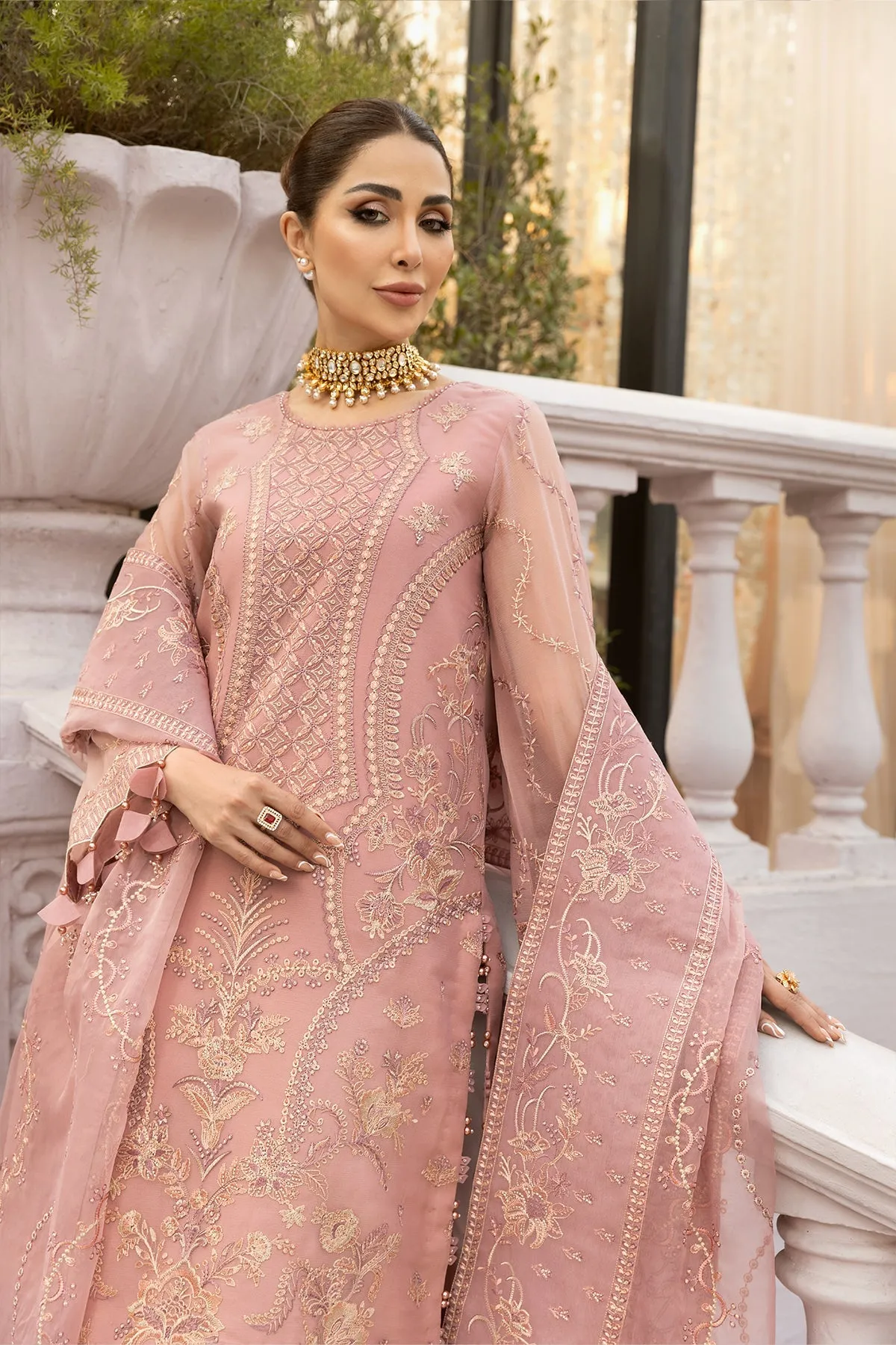 Alizeh Dhaagey Formal Collection  – Pink - V01D02
