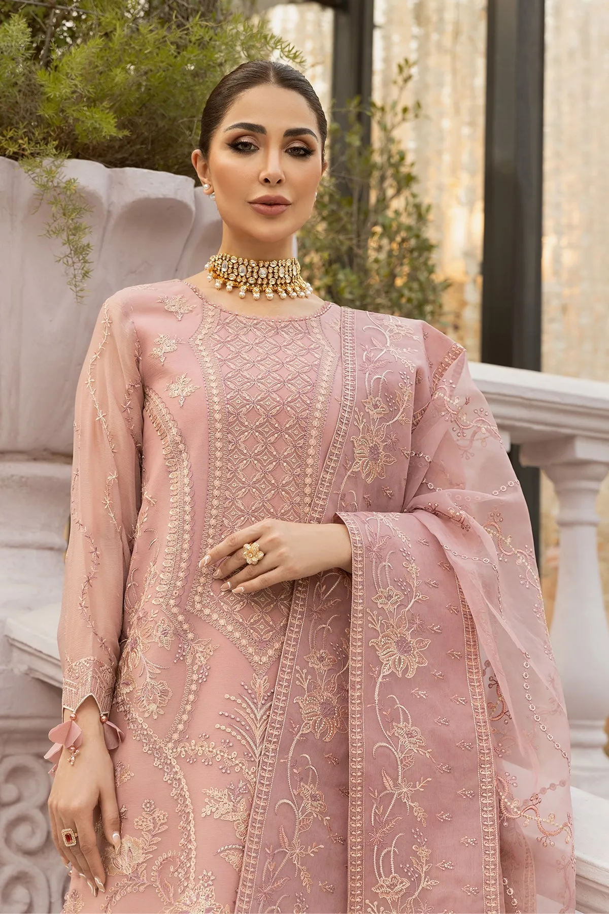Alizeh Dhaagey Formal Collection  – Pink - V01D02