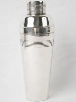 Art Deco Silver-Plated Cocktail Shaker 11"