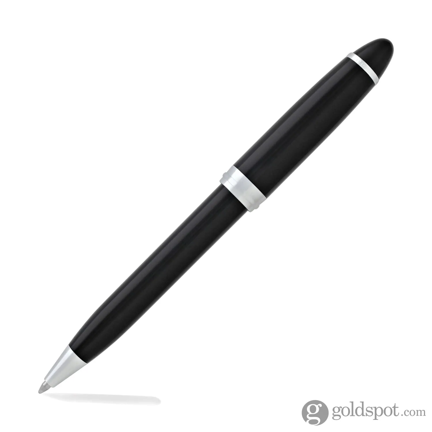 Aurora Ipsilon Deluxe Ballpoint Pen in Black with Chrome Trim