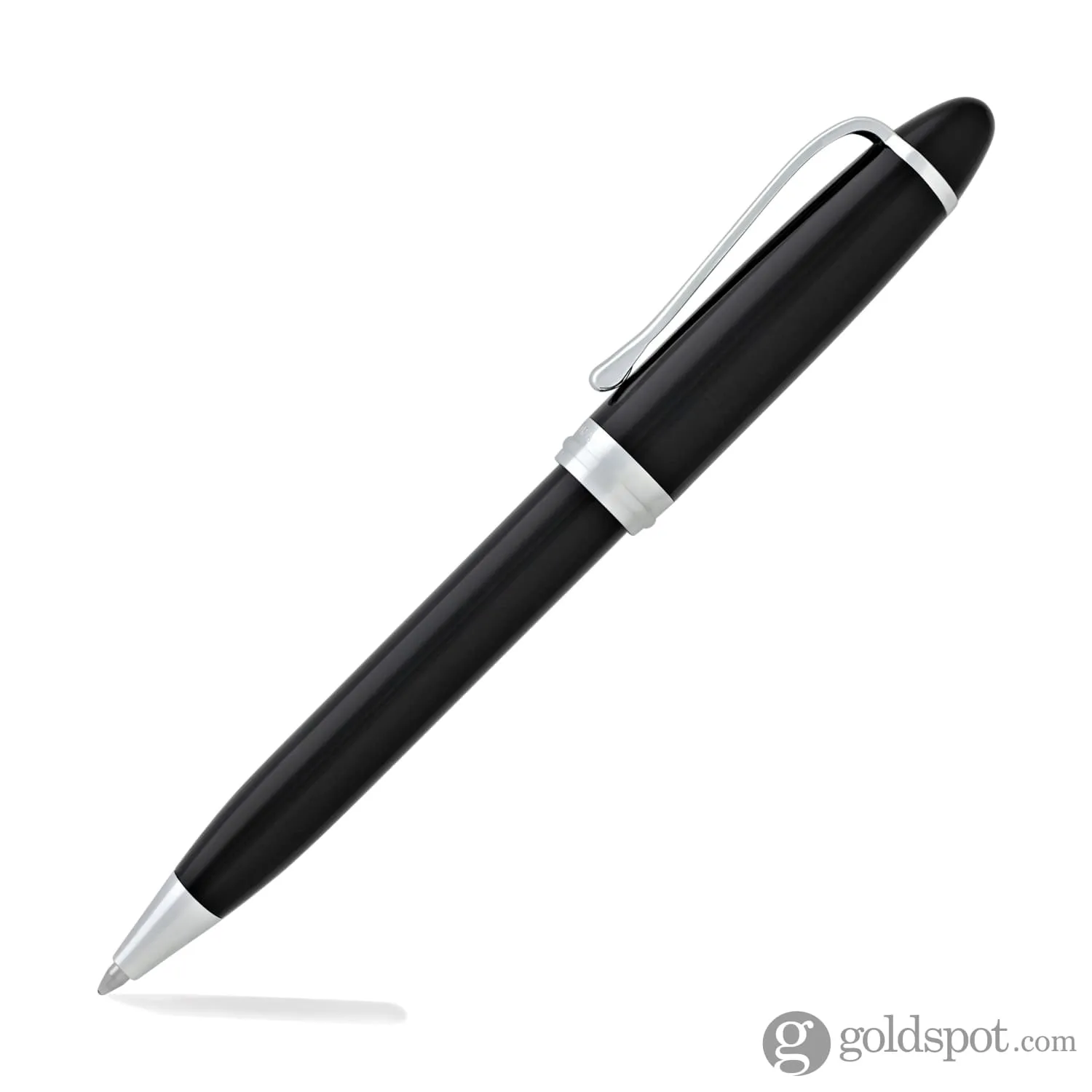 Aurora Ipsilon Deluxe Ballpoint Pen in Black with Chrome Trim