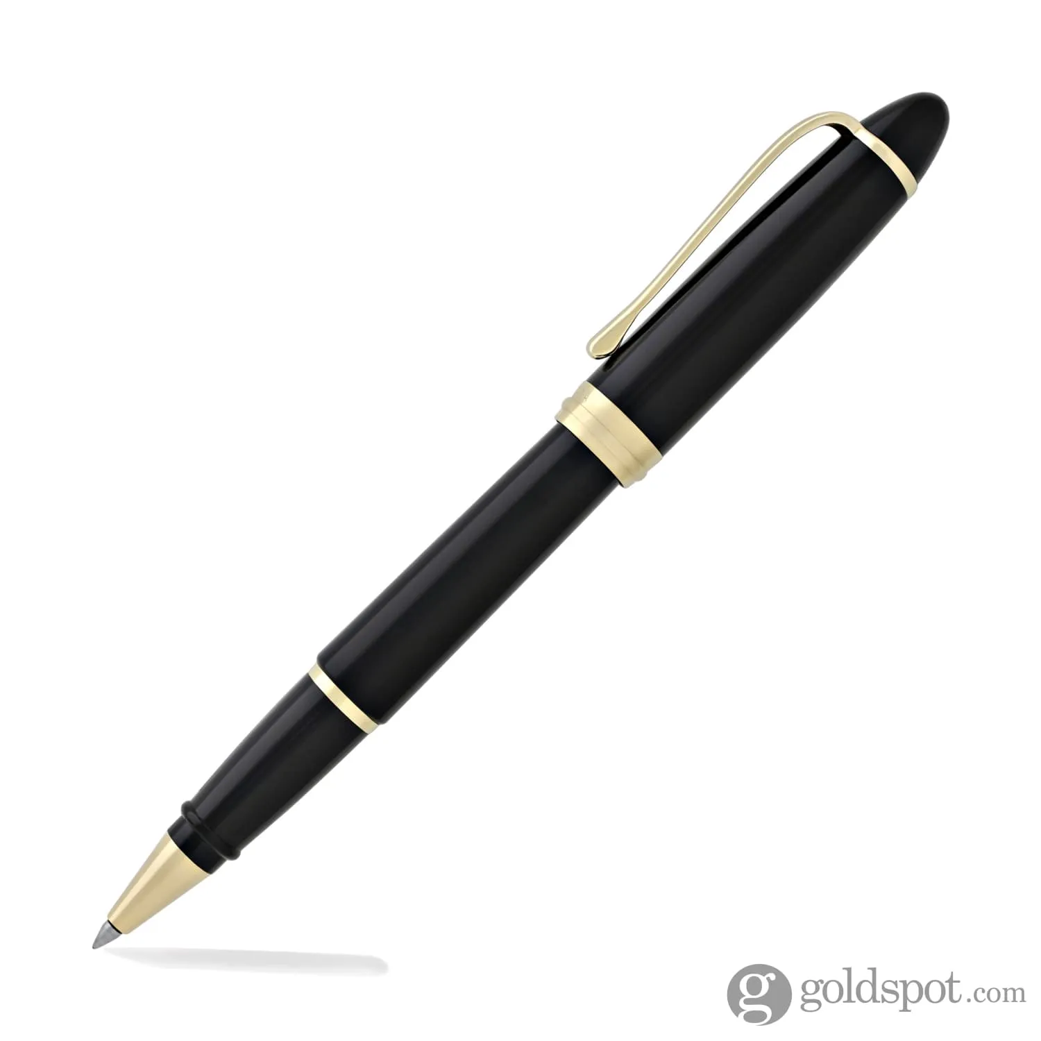 Aurora Ipsilon Deluxe Rollerball Pen in Black with Gold Trim