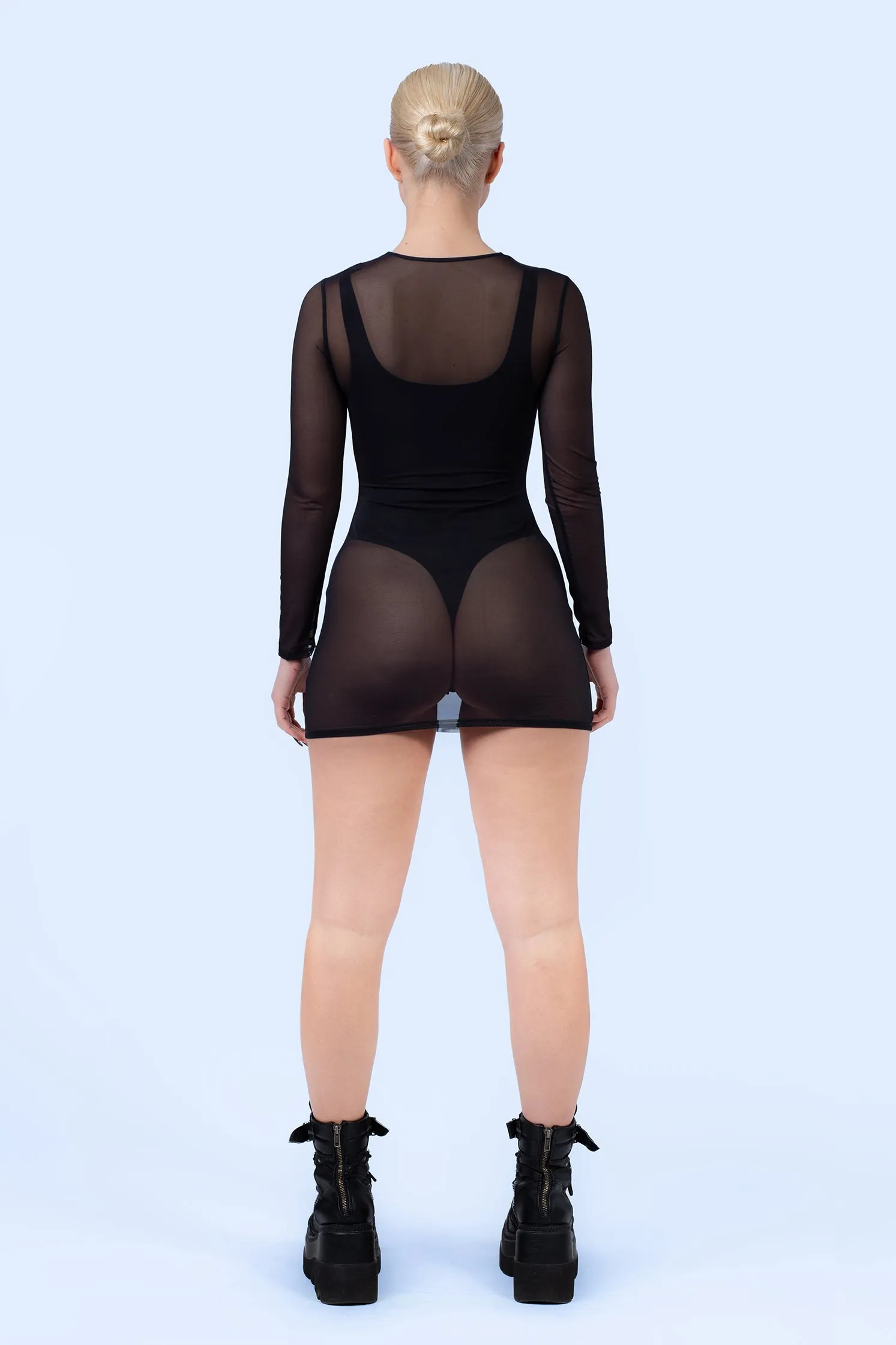 Bad Reputation O-Ring Long Sleeve Dress