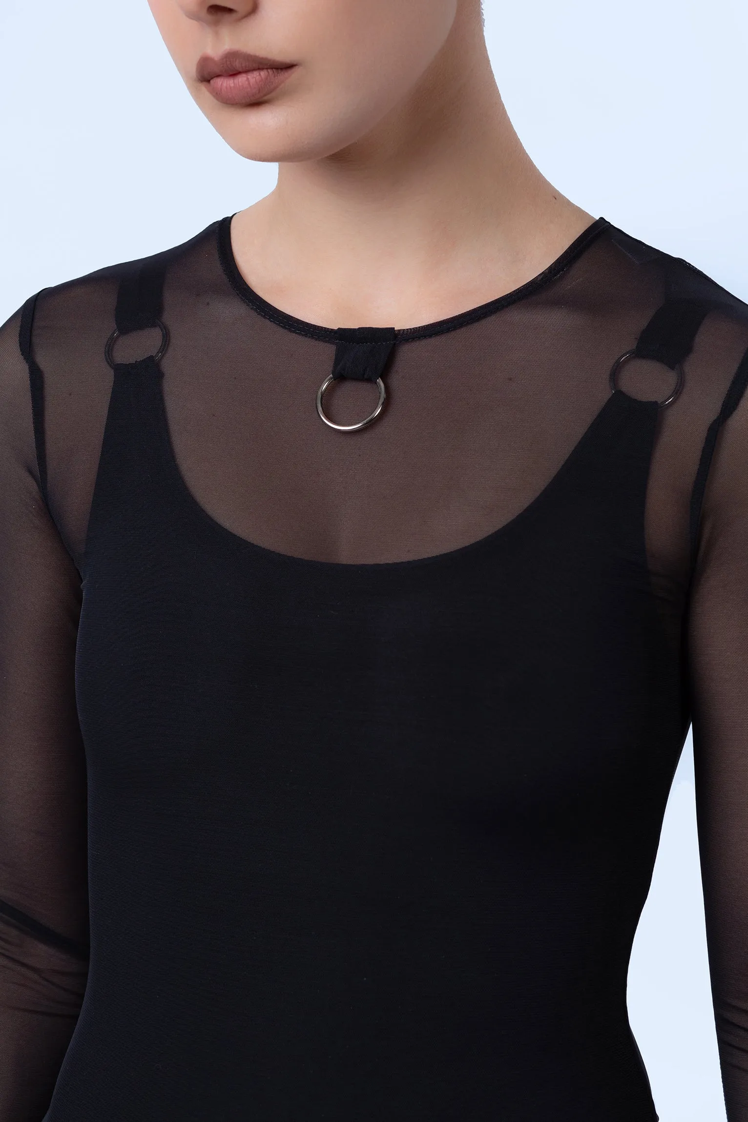 Bad Reputation O-Ring Long Sleeve Dress