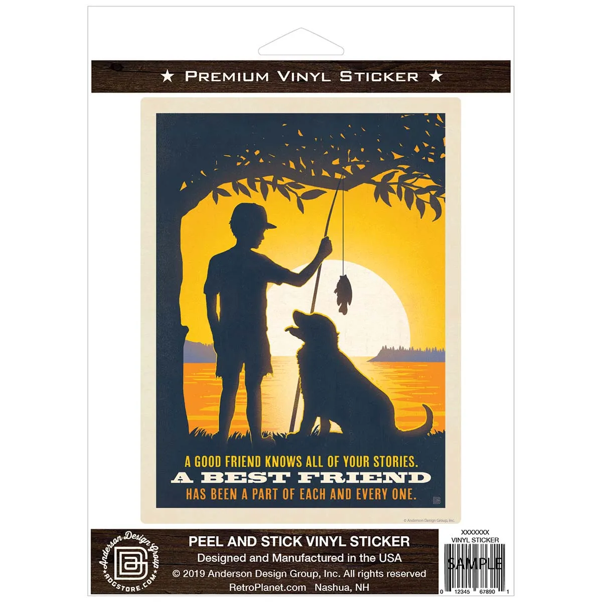 Best Friends Dog Vinyl Sticker