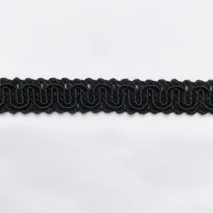 Black High Quality Decorative Gimp Trim by the yard