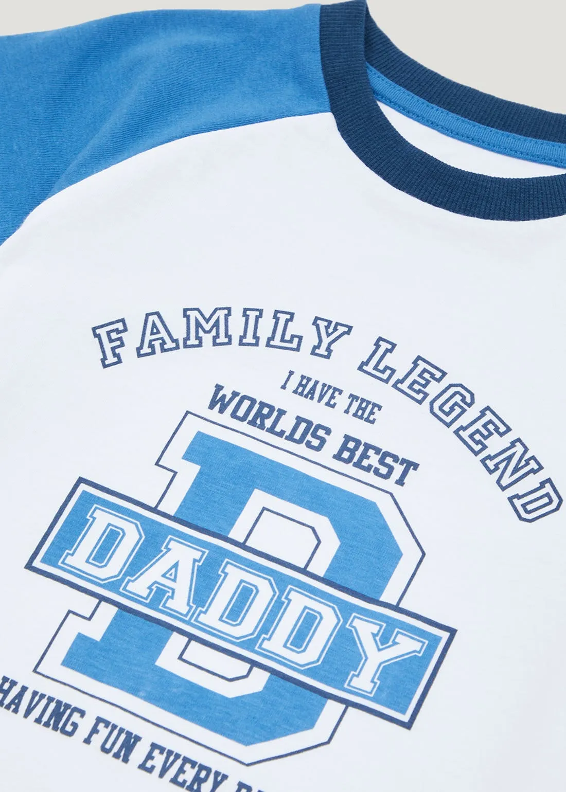 Boys Daddy Slogan Raglan T-Shirt