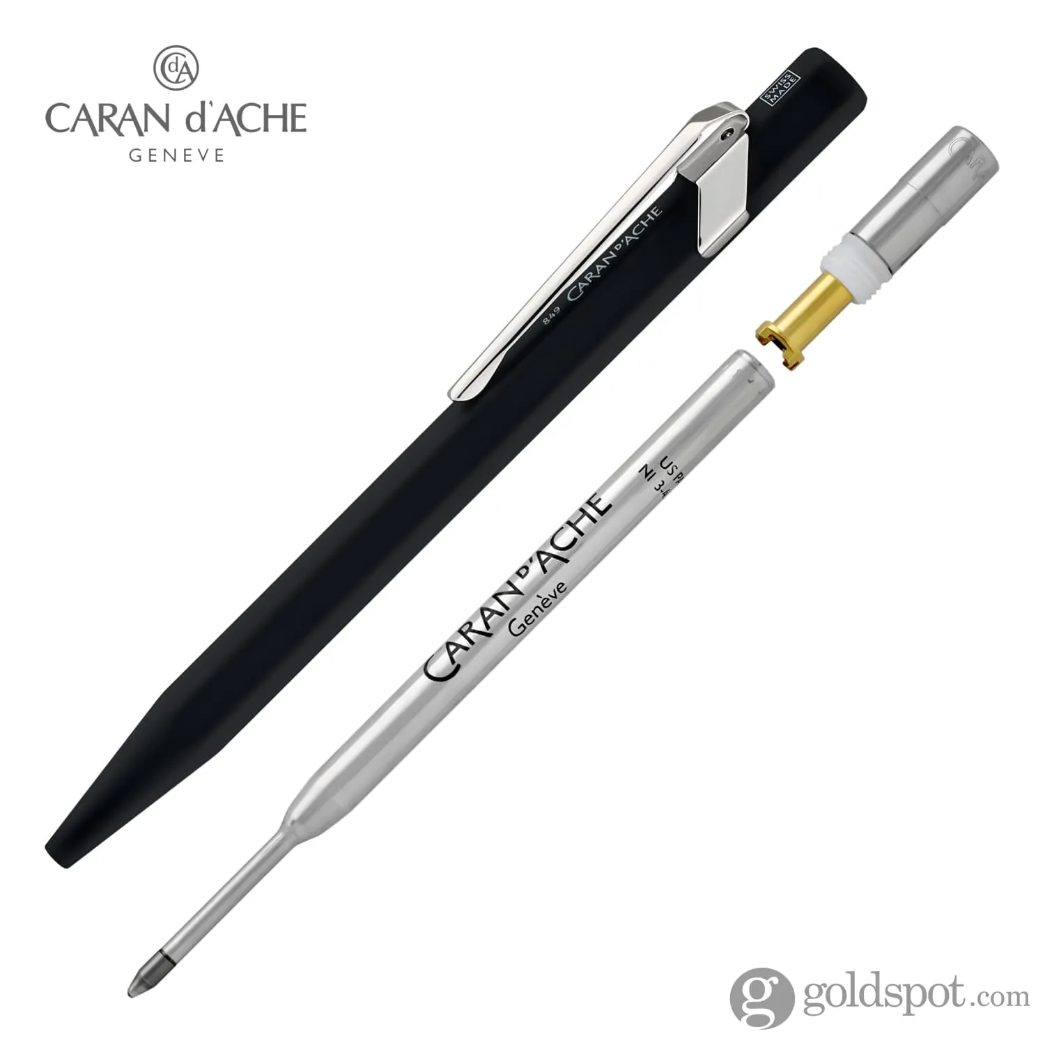 Caran d'Ache 849 Metal Ballpoint Pen in Black