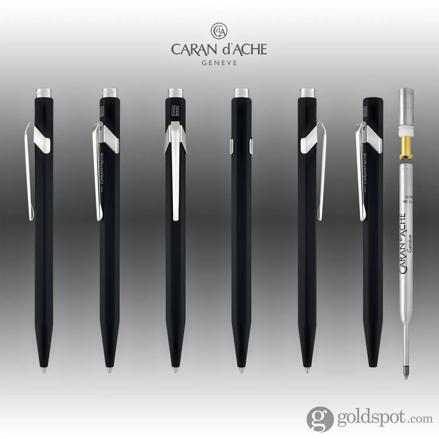 Caran d'Ache 849 Metal Ballpoint Pen in Black
