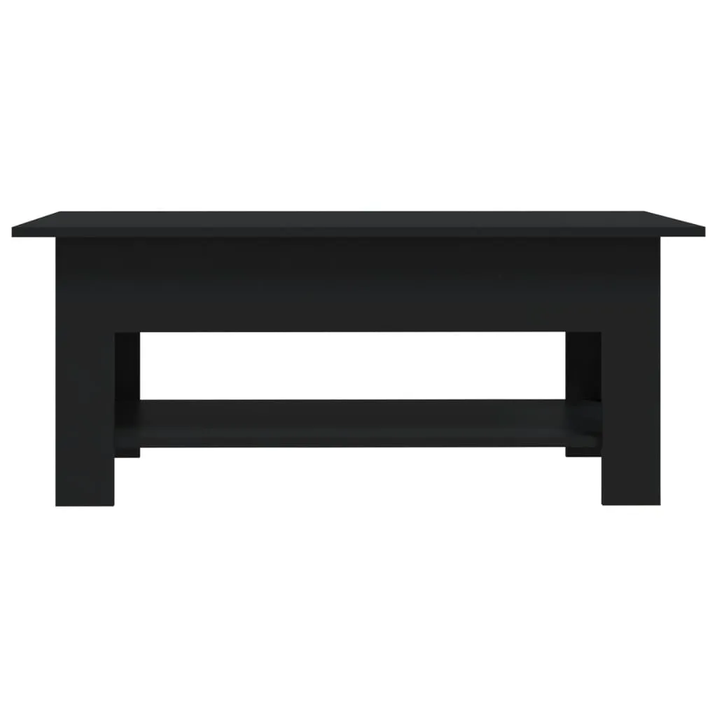 Coffee Table Black 102x55x42 cm Chipboard