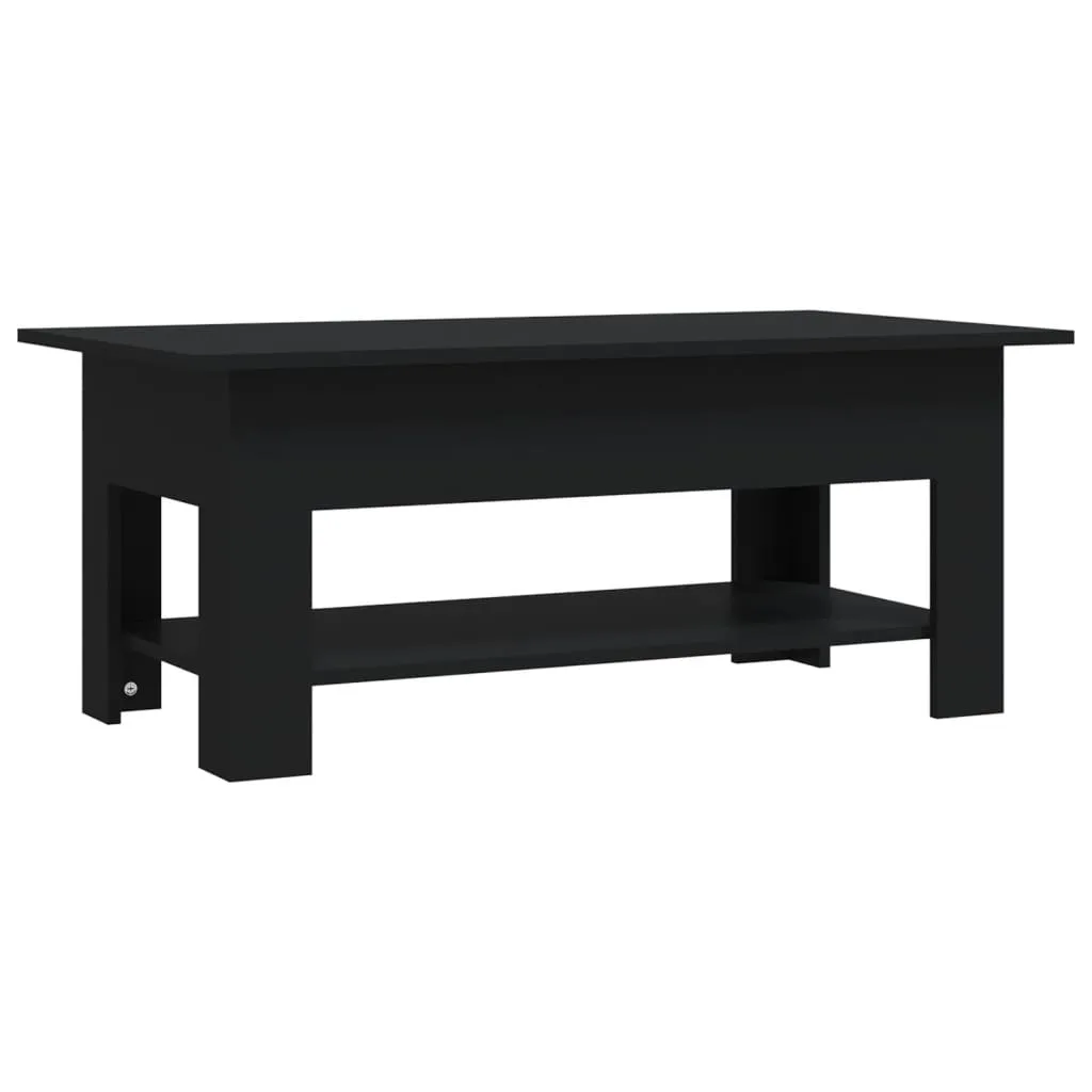 Coffee Table Black 102x55x42 cm Chipboard
