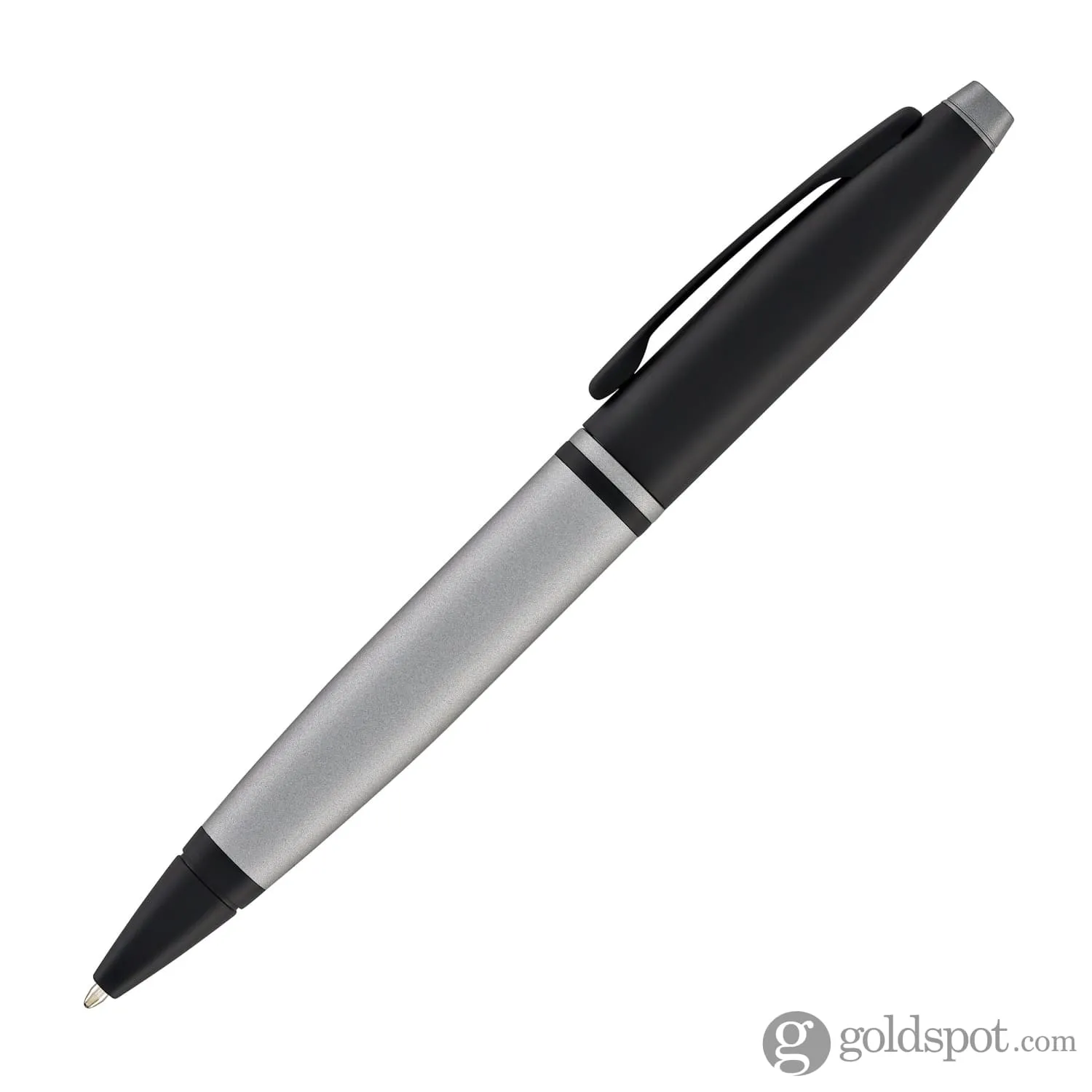 Cross Calais Ballpoint Pen in Matte Gray Lacquer with Black Trim