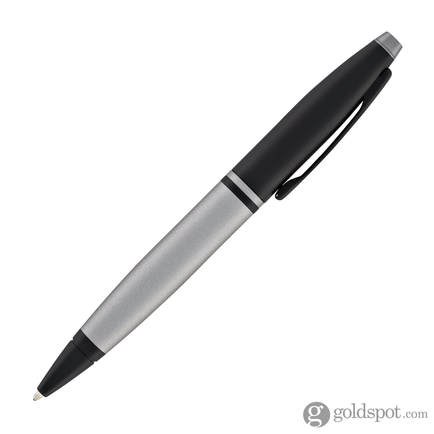 Cross Calais Ballpoint Pen in Matte Gray Lacquer with Black Trim