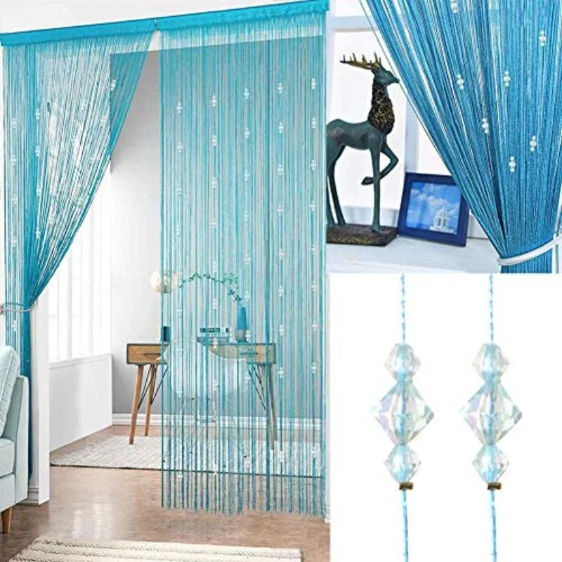 Crystal Beaded Tassel Partition Door Beaded String Curtain