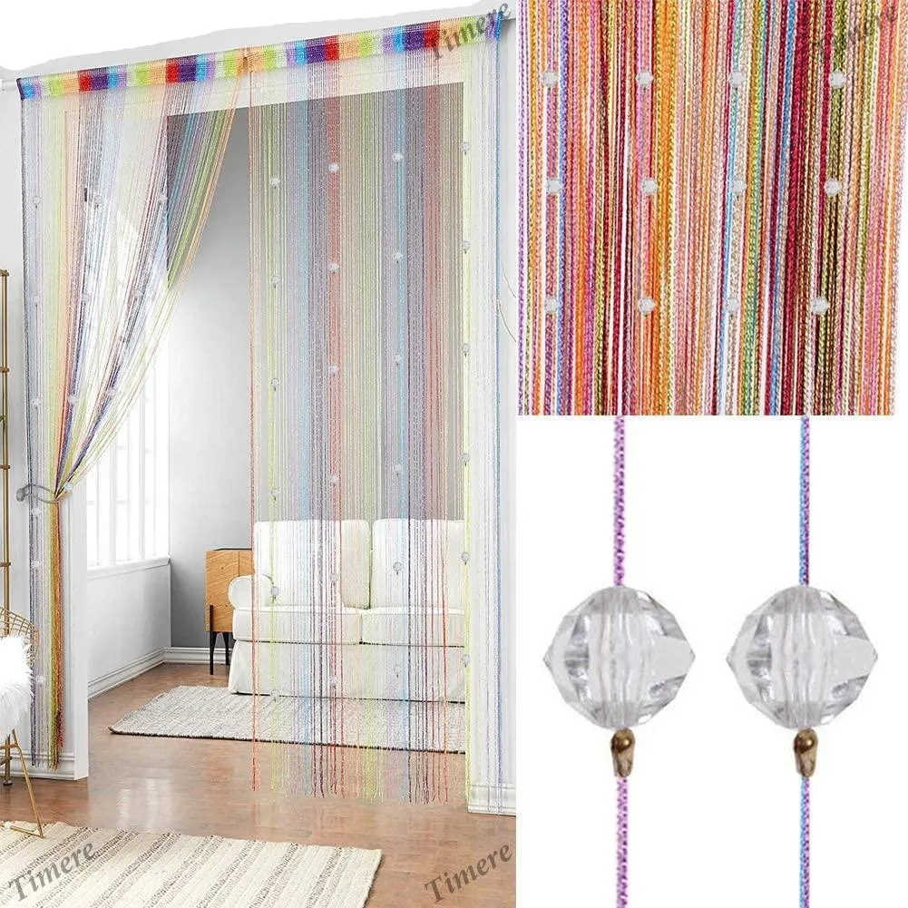 Crystal Beaded Tassel Partition Door Beaded String Curtain