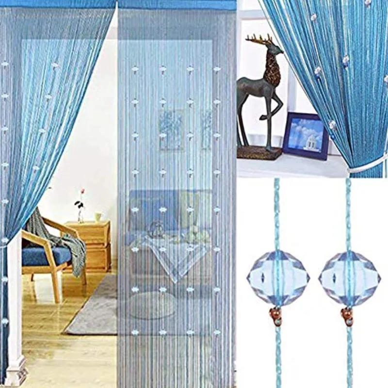 Crystal Beaded Tassel Partition Door Beaded String Curtain