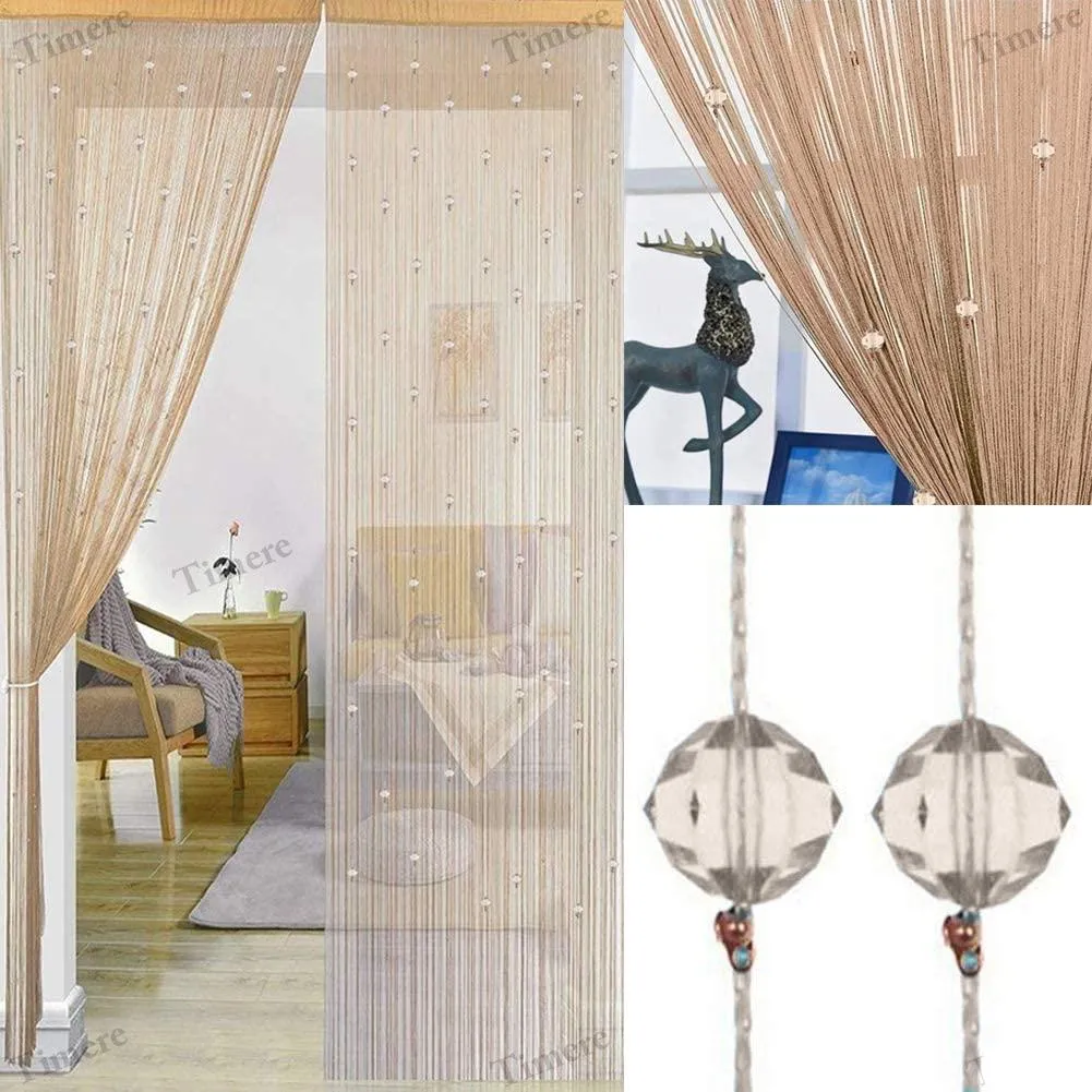 Crystal Beaded Tassel Partition Door Beaded String Curtain