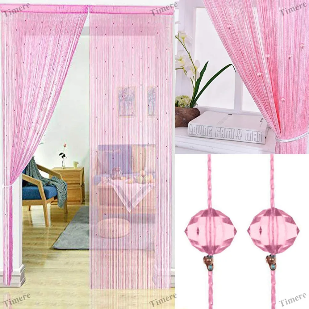 Crystal Beaded Tassel Partition Door Beaded String Curtain