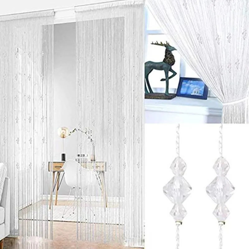 Crystal Beaded Tassel Partition Door Beaded String Curtain