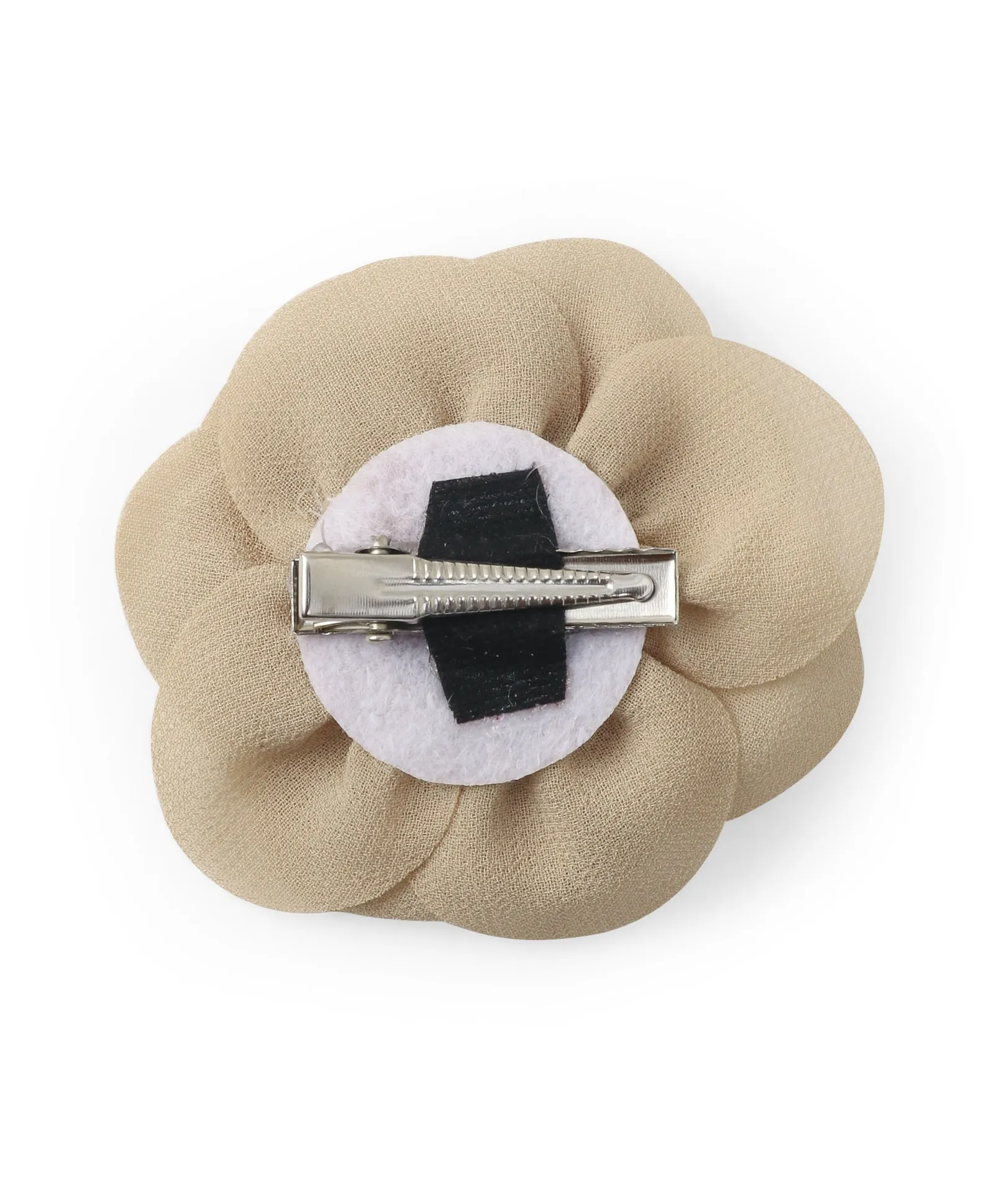 Delicate Rose Alligator Clip - Brown