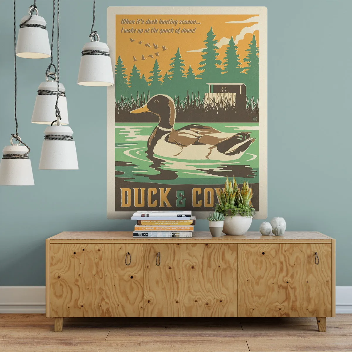 Duck And Cover Hunting Decal