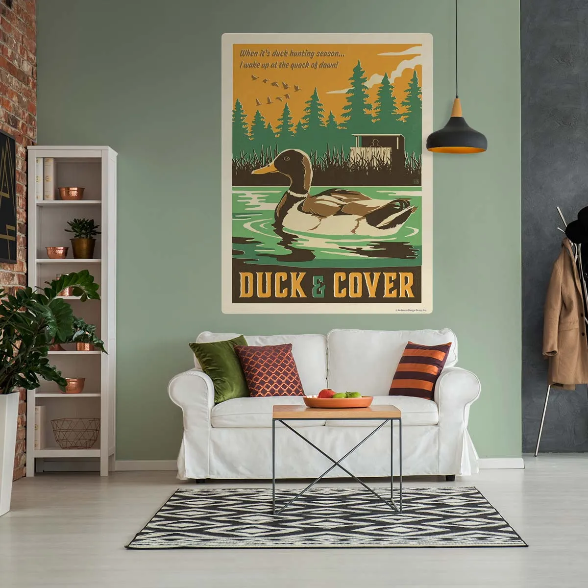 Duck And Cover Hunting Decal