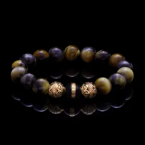 Eos| Gold Enamel Black Bracelet