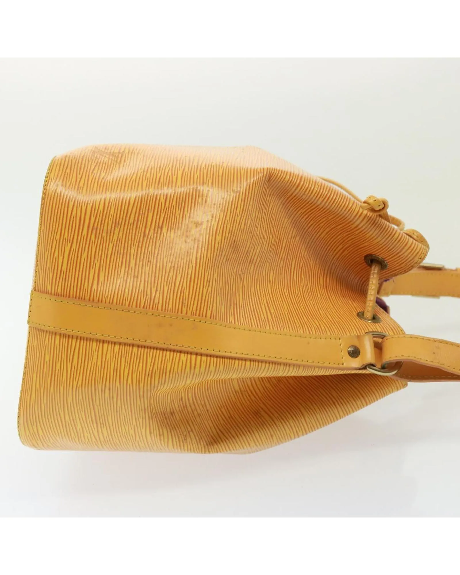 Epi Leather Shoulder Bag with Adjustable Strap and Classic Design