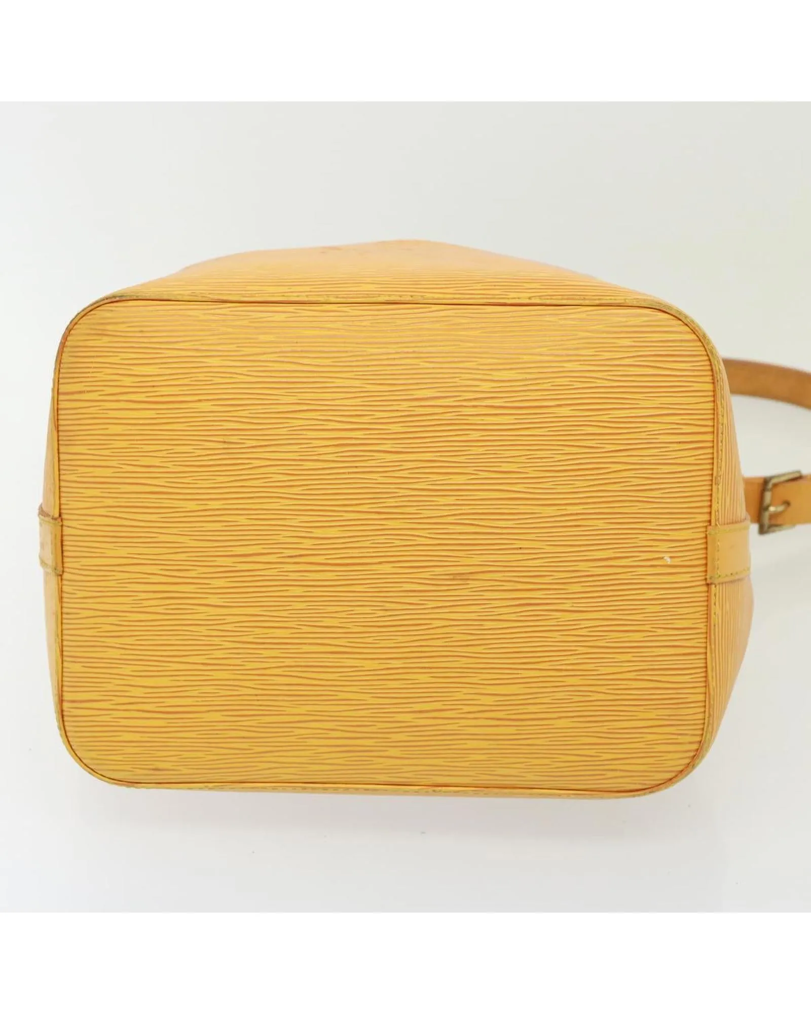 Epi Leather Shoulder Bag with Adjustable Strap and Classic Design