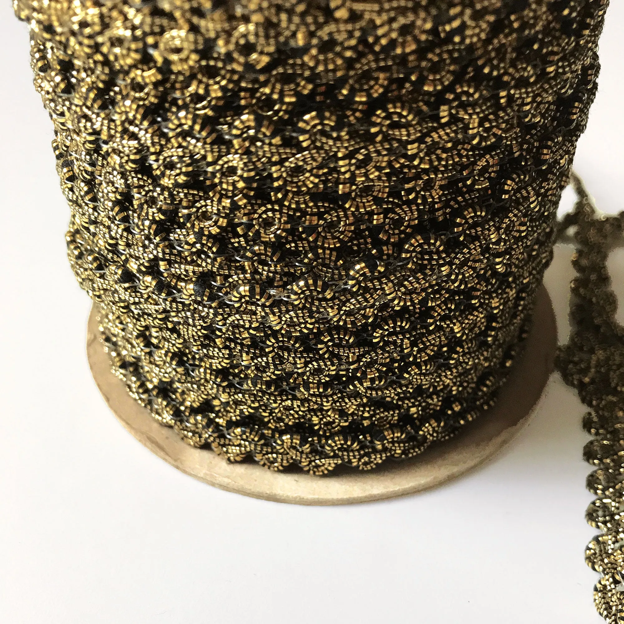 Gold and Black High Quality Decorative Loop Trim by the yard
