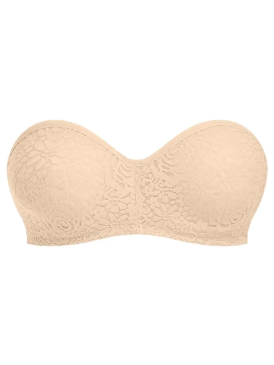 Halo Lace Strapless Bra - Nude