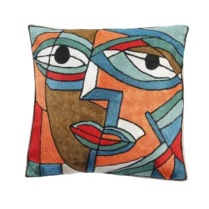 Hand Embroidered Cushion Cover - Picasso
