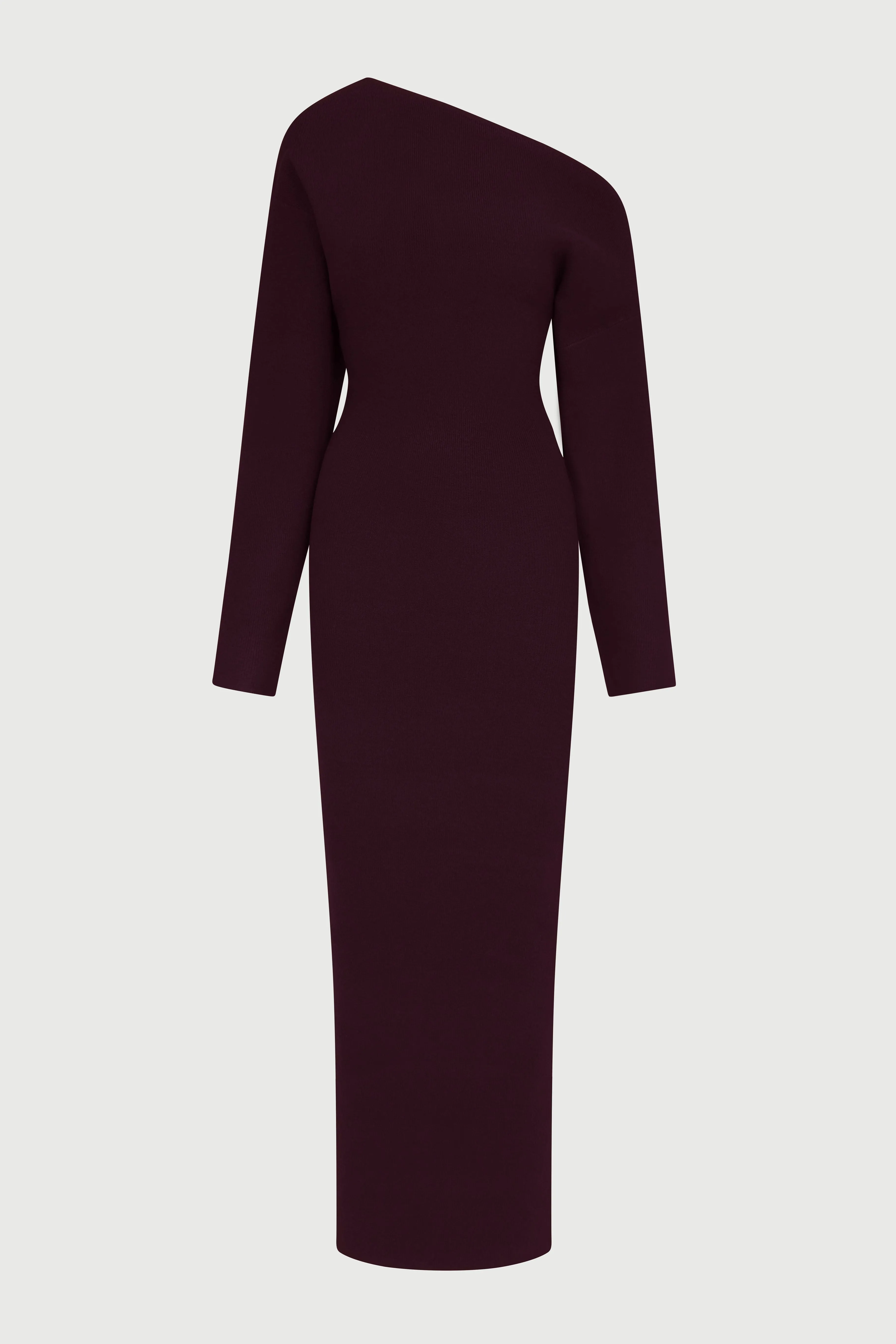 Elegant Knitted Off-Shoulder Maxi Sweater Dress