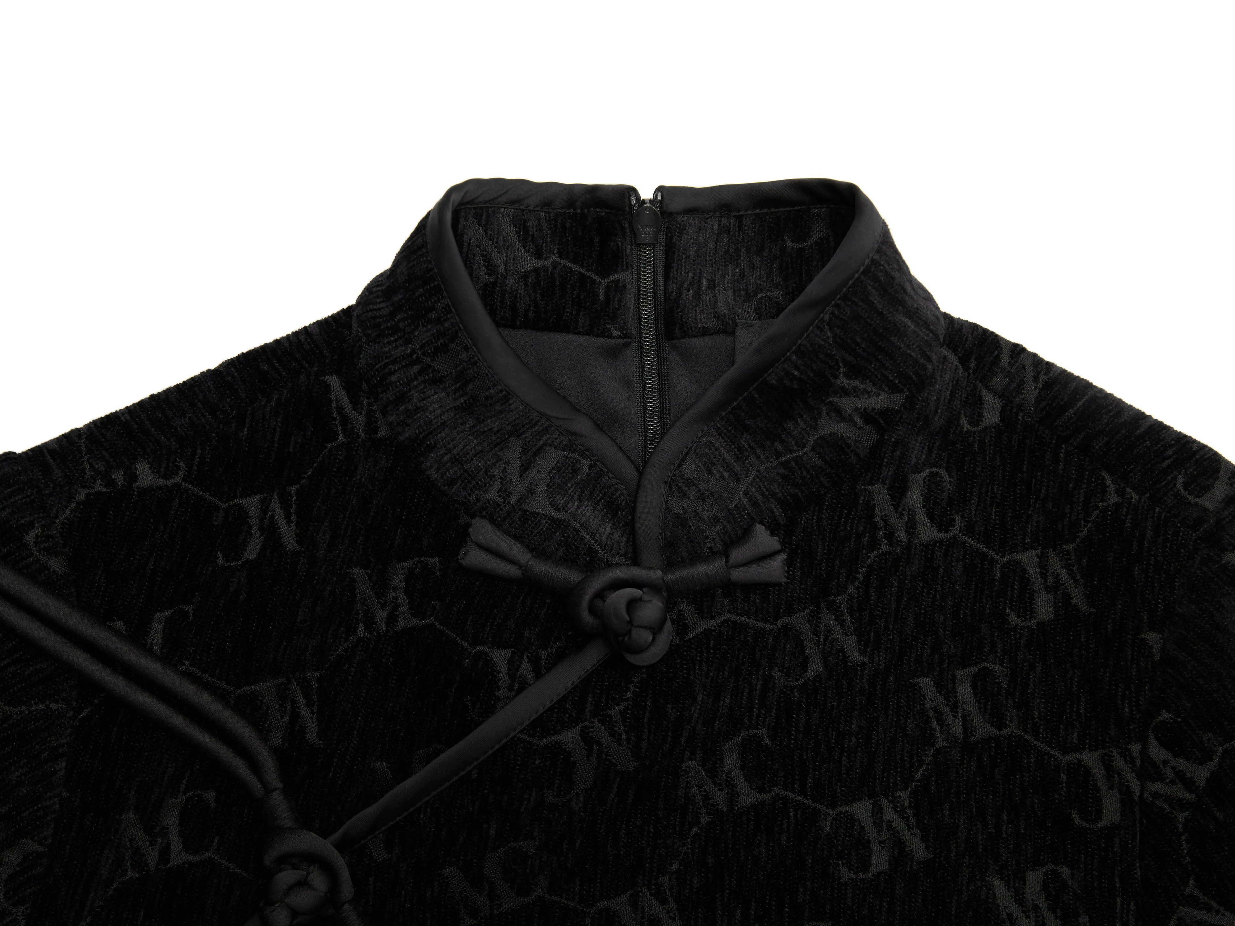 Logo Slanted Placket Dress